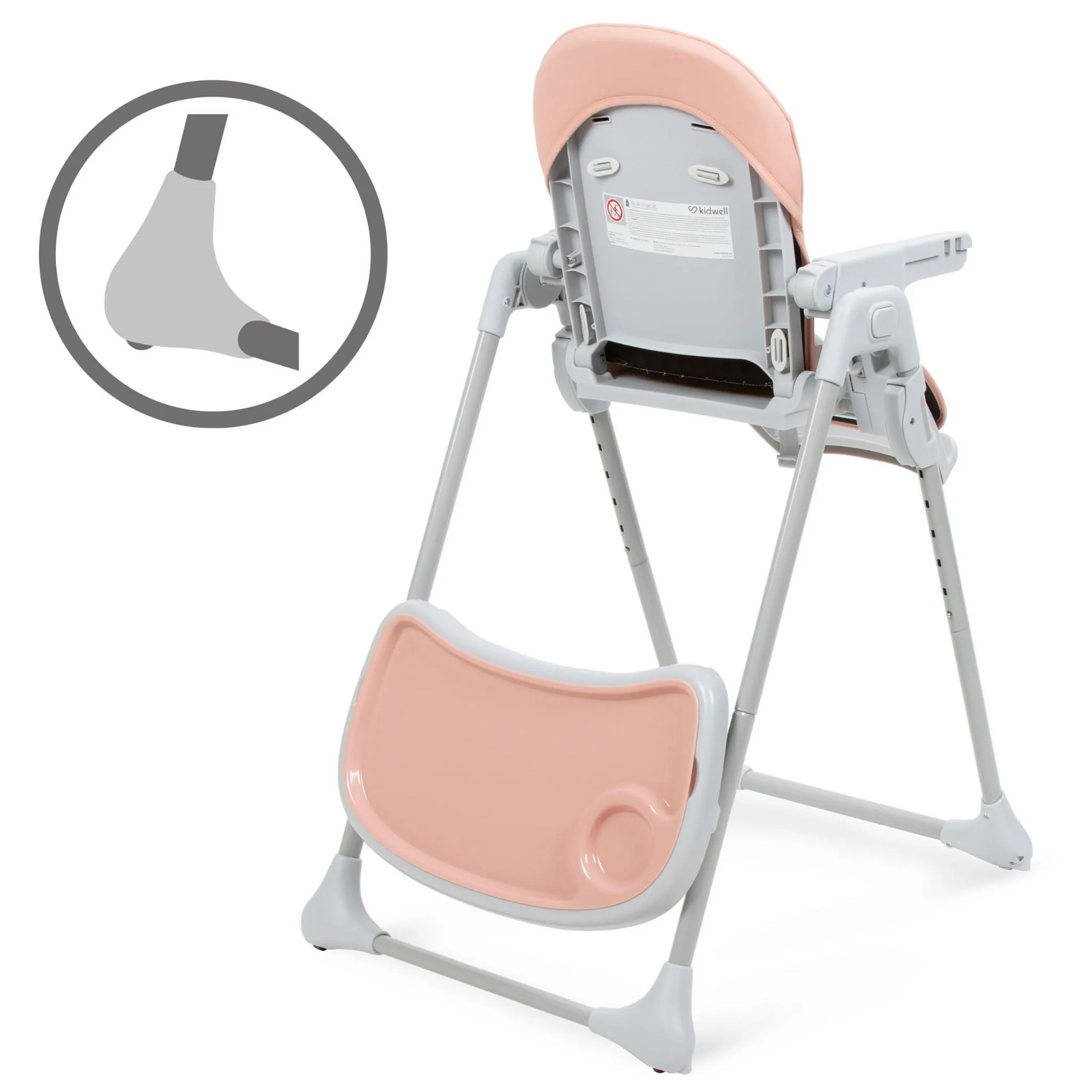 Стульчик для кормления Kidwell Beno pink